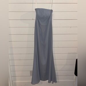 Hayley Paige Occasions cornflower Blue Maxi Dress